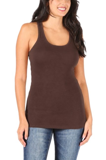 Solid Racerback Tank Top