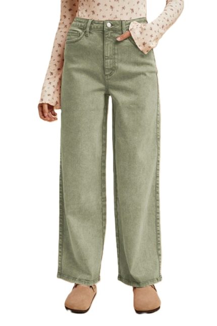 Comfy Stretch Lyocell Denim Wahsed Pants