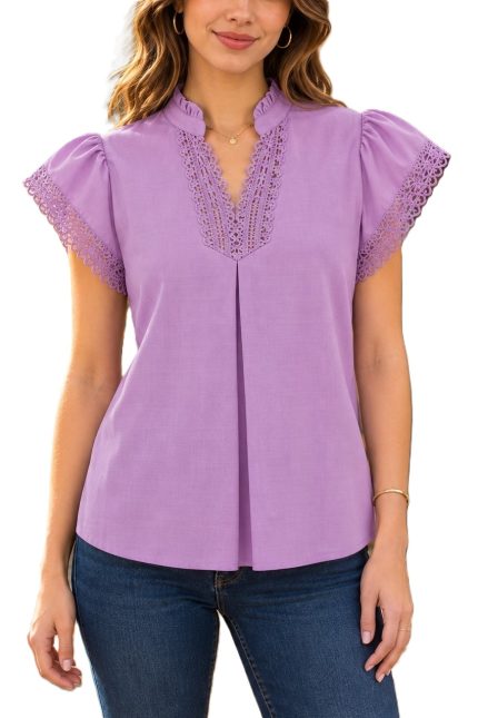 Lace Flutter Blouse