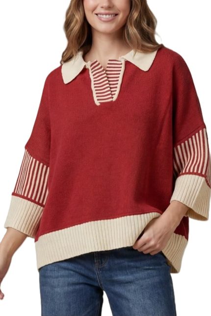 Half Sleeve Sweater Top