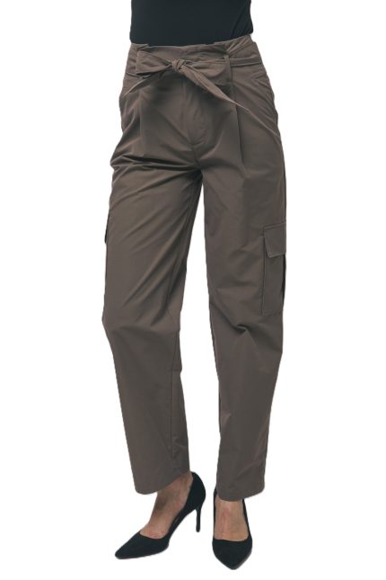 High-waisted Fold Over Cargo Pants
