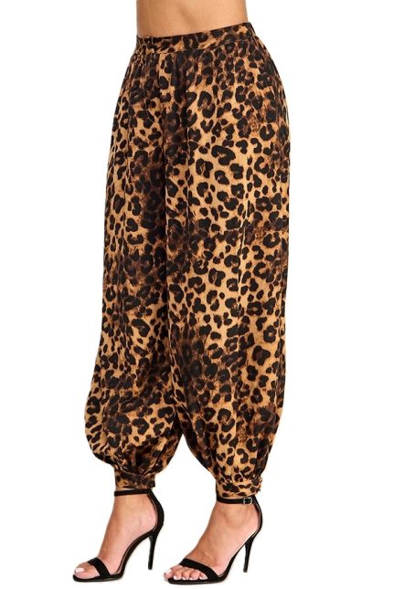 Animal Print Balloon Pants