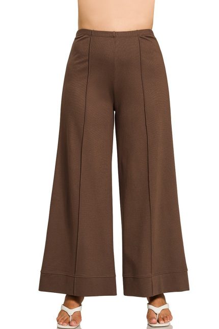 Plus Ponte Wide Leg Pants