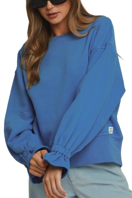 Cuff Sleeve Sweatshirt