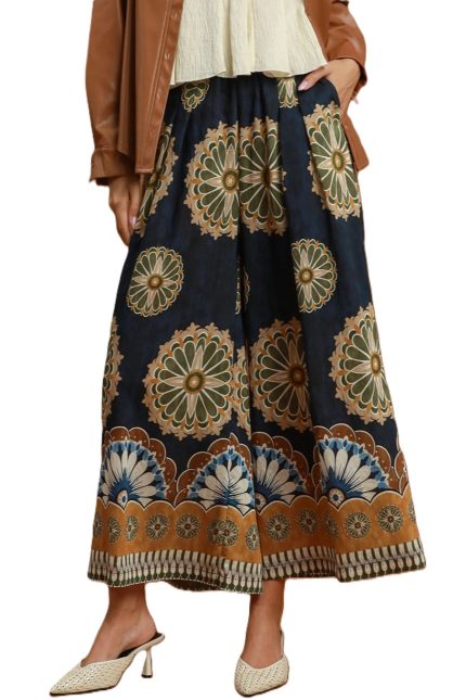 Medallion Print Pants