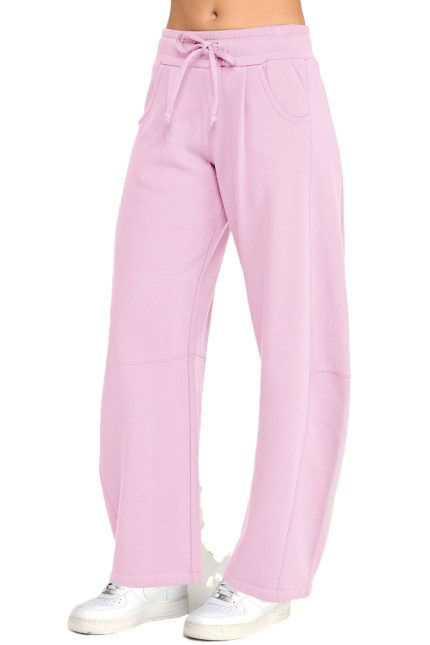 Basic Fleece Wide Leg Cargo Sweatpants