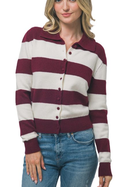 Polo Knitted Cardigan