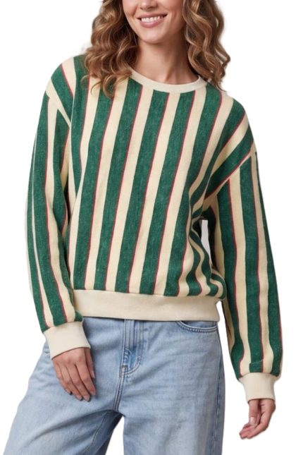 Knit Vertical Striped Top