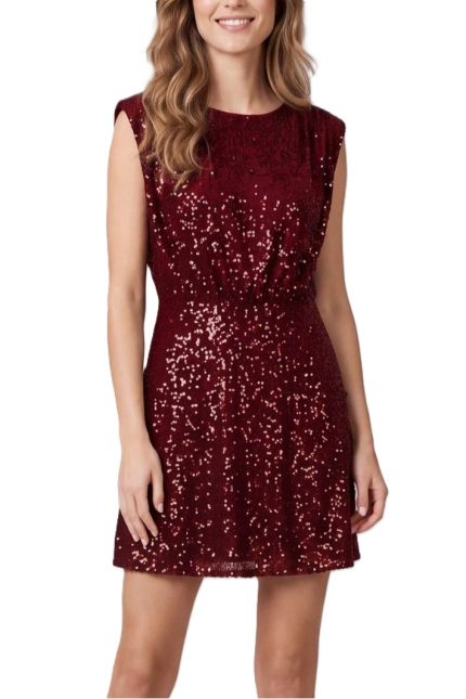 Sequin Mini Dress With Lining