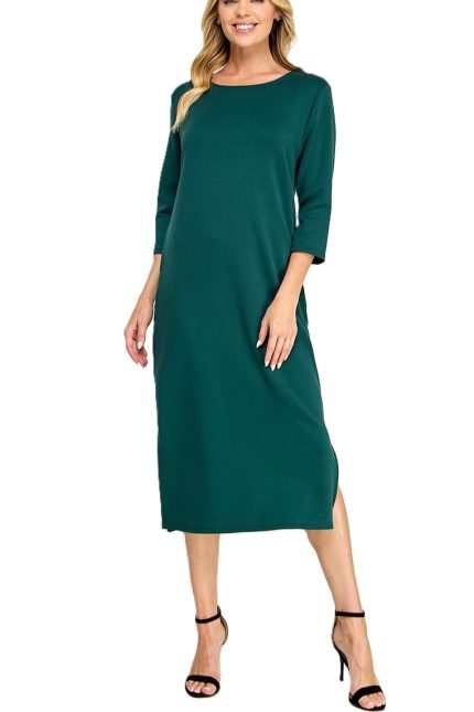 Knit Modal Midi Dress