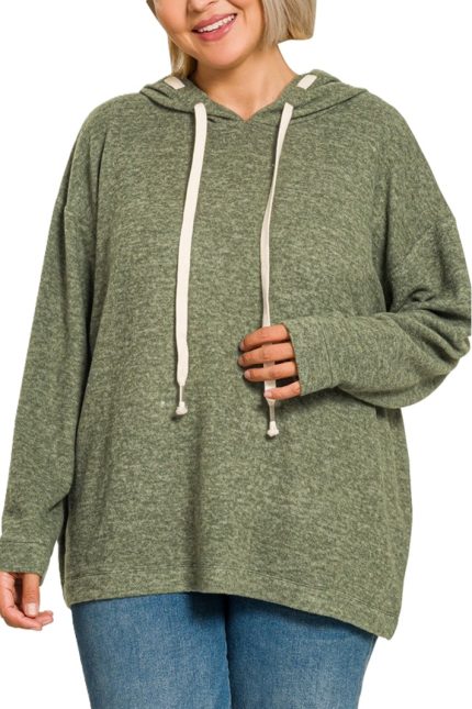 Plus Soft Brushed Hacci Hoodie