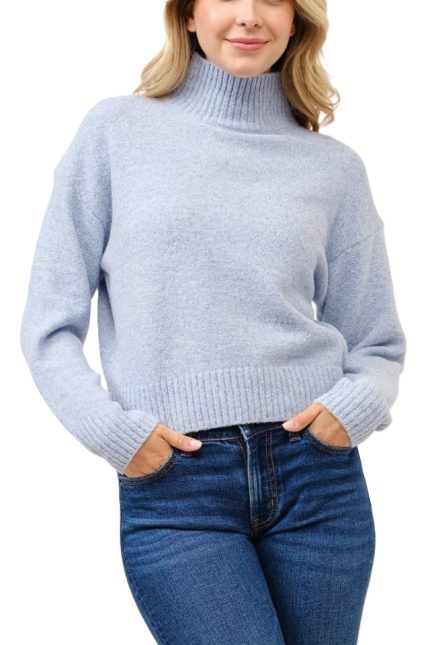 Soft Turtleneck Pullover Sweater