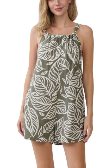 Tropical Print Romper