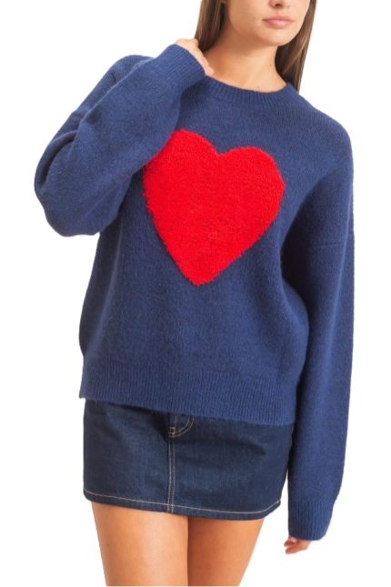 Heart Graphic Sweater