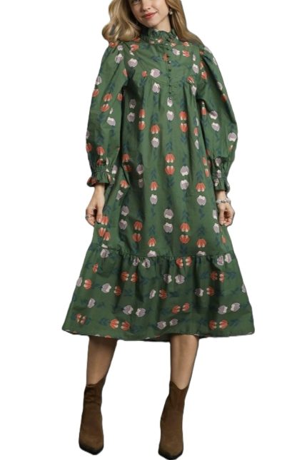 Floral Print Midi Dress