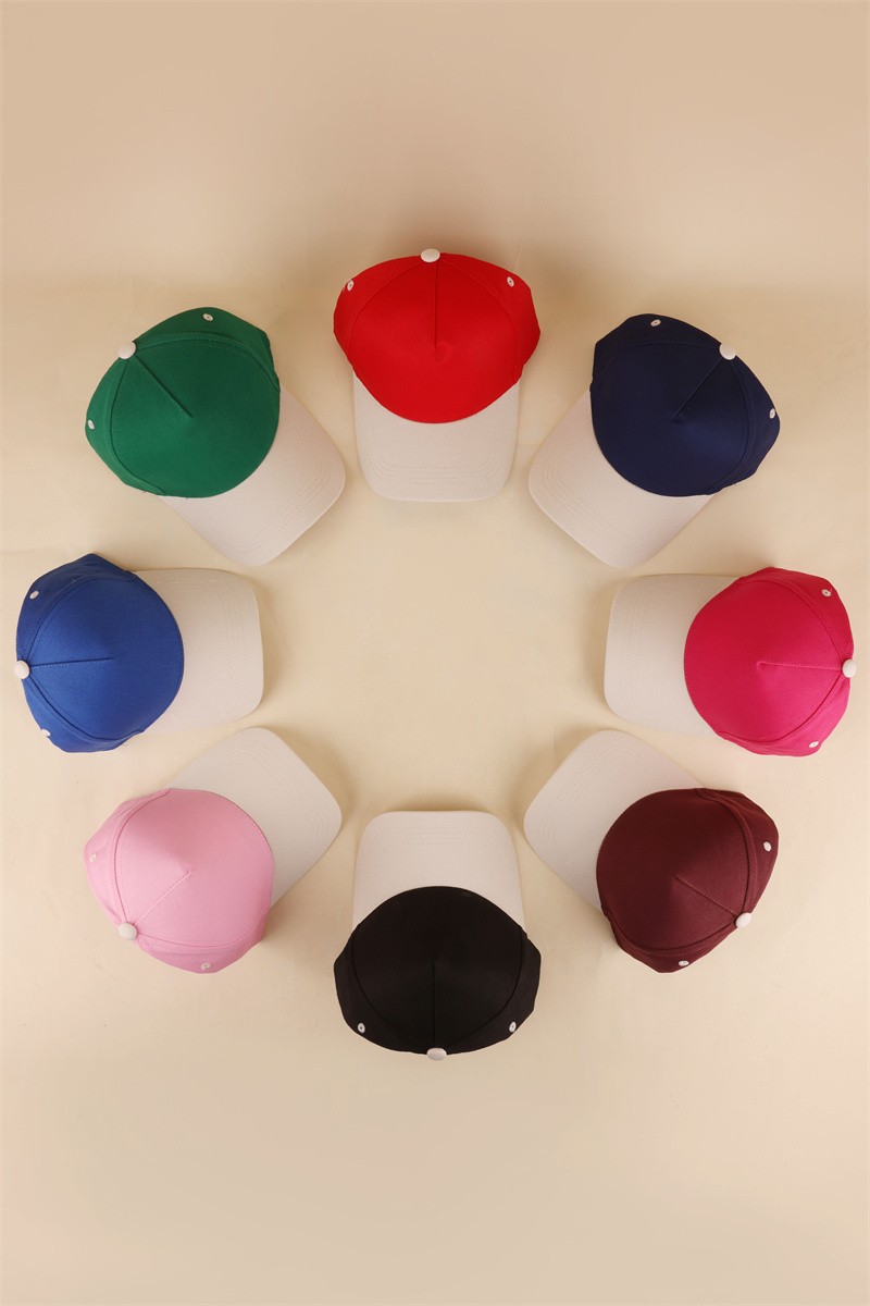 Two Tone Colorblock Snapback Hat