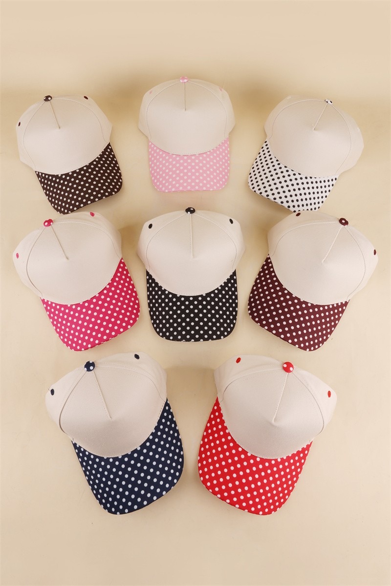 Micro Polka Dot Two Tone Snapback Hat