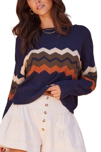 Chevron Stripe Sweater