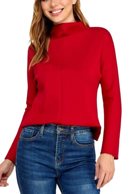 Solid Luxe Modal Peplum Top