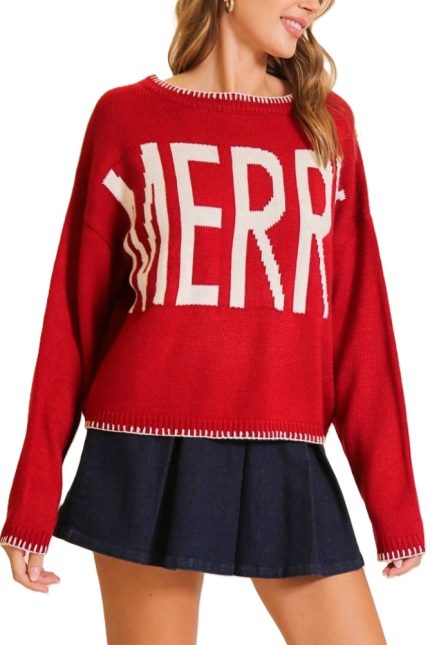 Merry Festive And Chic Holiday Sweater
