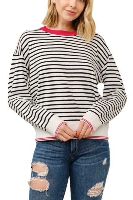Striped Crewneck Sweater