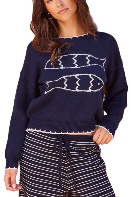 Coastal Motif Sweater