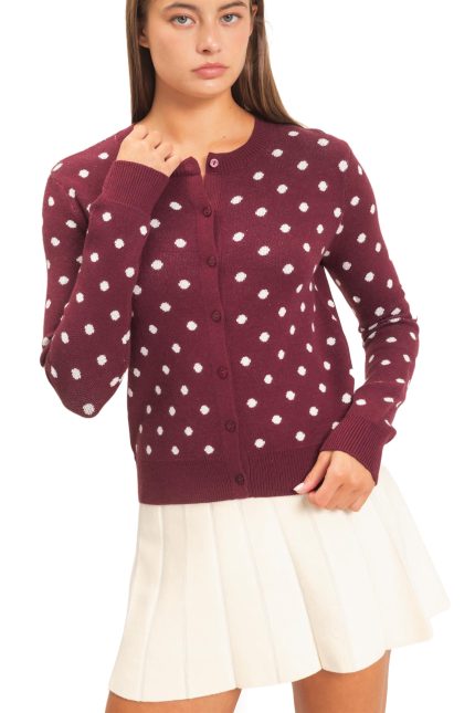 Polka Dot Cardigan
